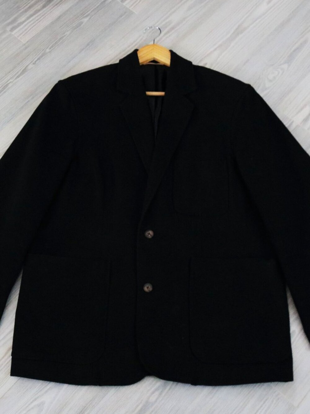 Duluth Trading Canvas Fire Hose Presentation Mens Black Jacket Blazer Size Large